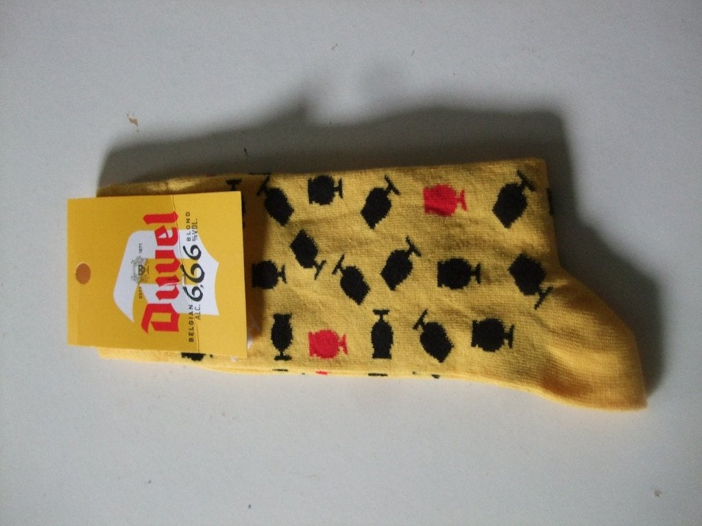 Duvel bier sokken (nr.1), Verzamelen, Biermerken, Ophalen of Verzenden, Nieuw, Kleding, Duvel