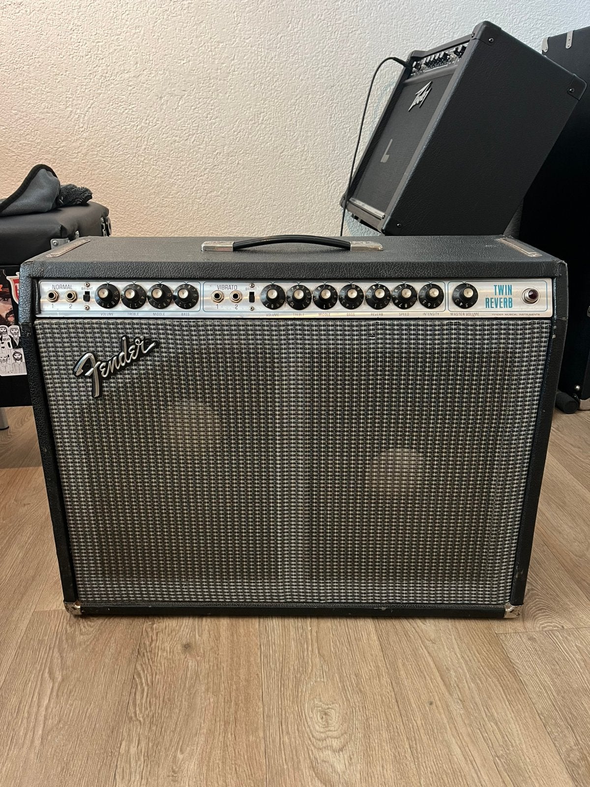 1974 Fender Twin Reverb JBL D120F speakers vintage, Ophalen, Gebruikt, Gitaar, 50 tot 100 watt