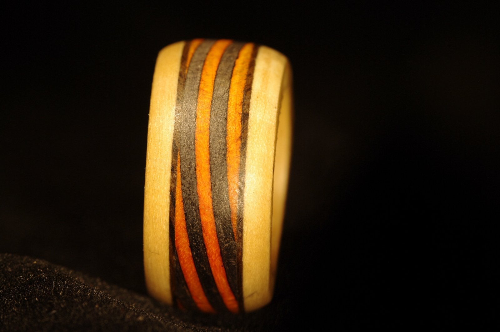 Hand gemaakte houten ring breed en smal., Sieraden, Tassen en Uiterlijk, Ringen, Ophalen, Nieuw, Dame of Heer