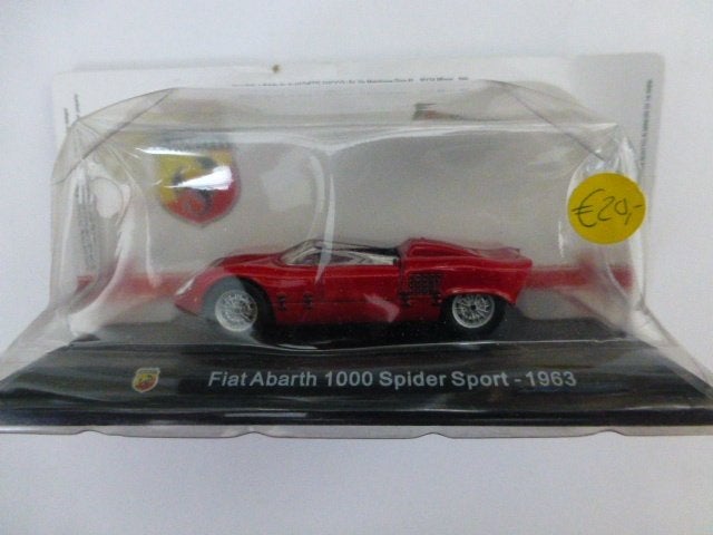 Hachette Fiat Abarth 1000 Spider Sport 1963, Ophalen of Verzenden, Nieuw, Auto, Overige merken