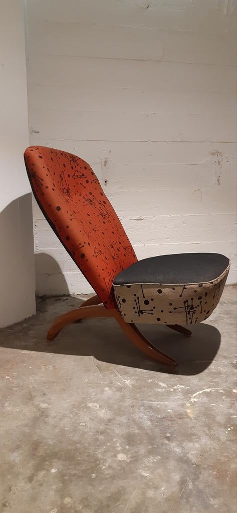 Congo stoel jaren 50, Artifort, Antiek en Kunst, Antiek | Meubels | Stoelen en Banken, Ophalen