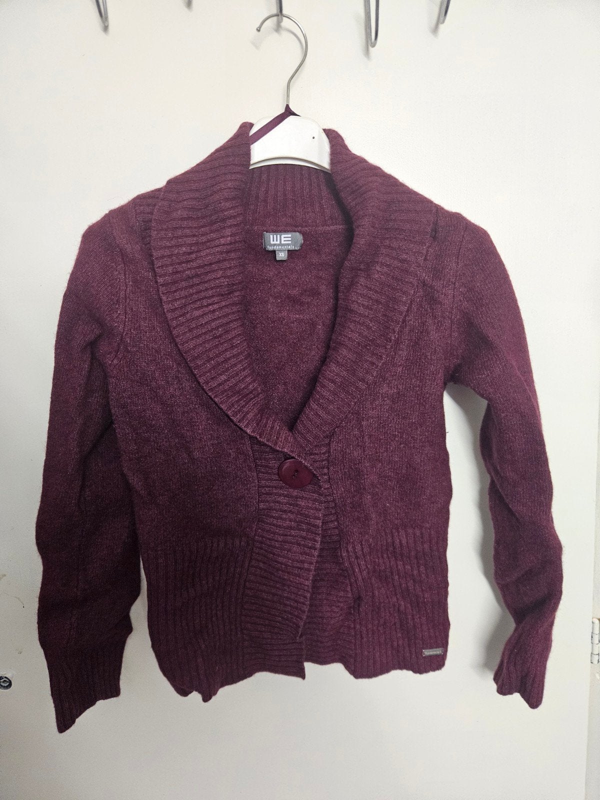 WE Fundamentals Bordeaux Rood Vest Maat XS, Kleding | Dames, Ophalen of Verzenden, Zo goed als nieuw, WE Fundamentals, Maat 34 (XS) of kleiner