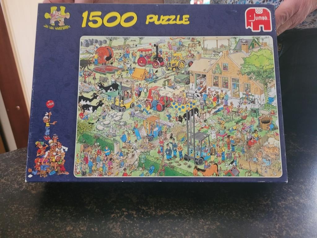 Jan van haasteren boerderij mist 1 stukje, Ophalen of Verzenden, 500 t/m 1500 stukjes, Zo goed als nieuw, Legpuzzel