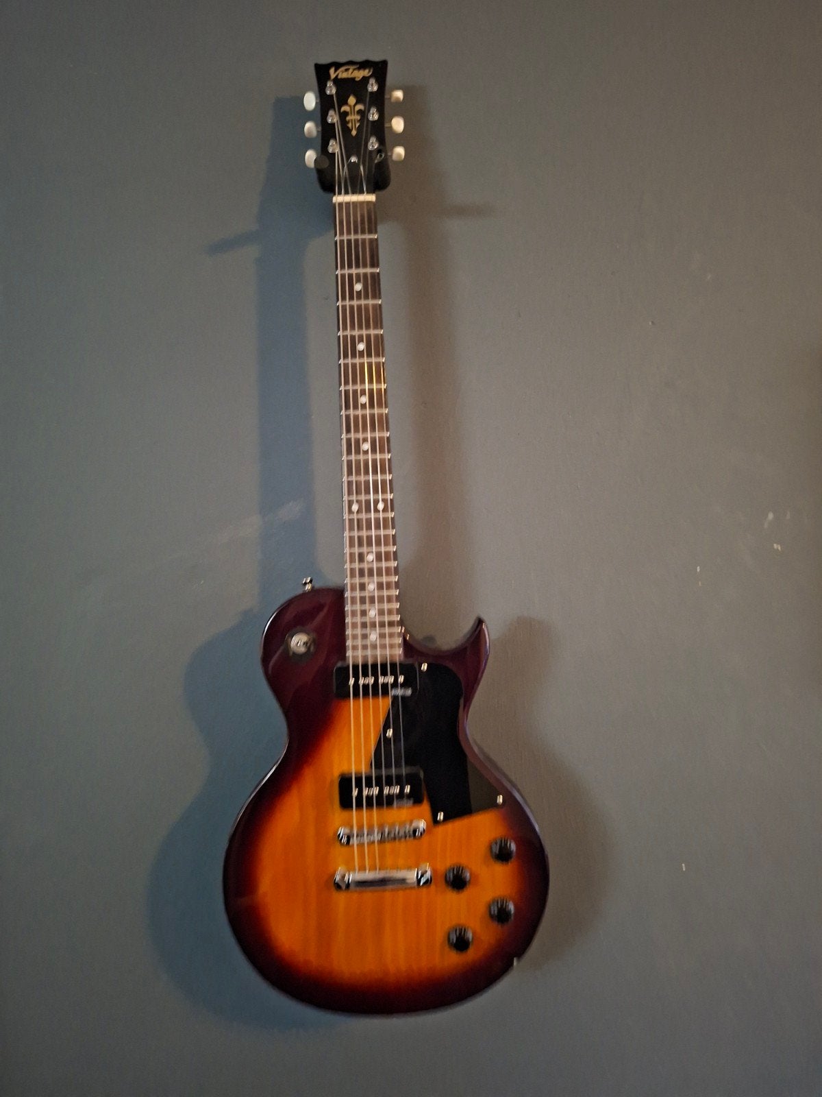 Vintage gitaar LP model en Gator case, Ophalen, Zo goed als nieuw, Solid body, Overige merken
