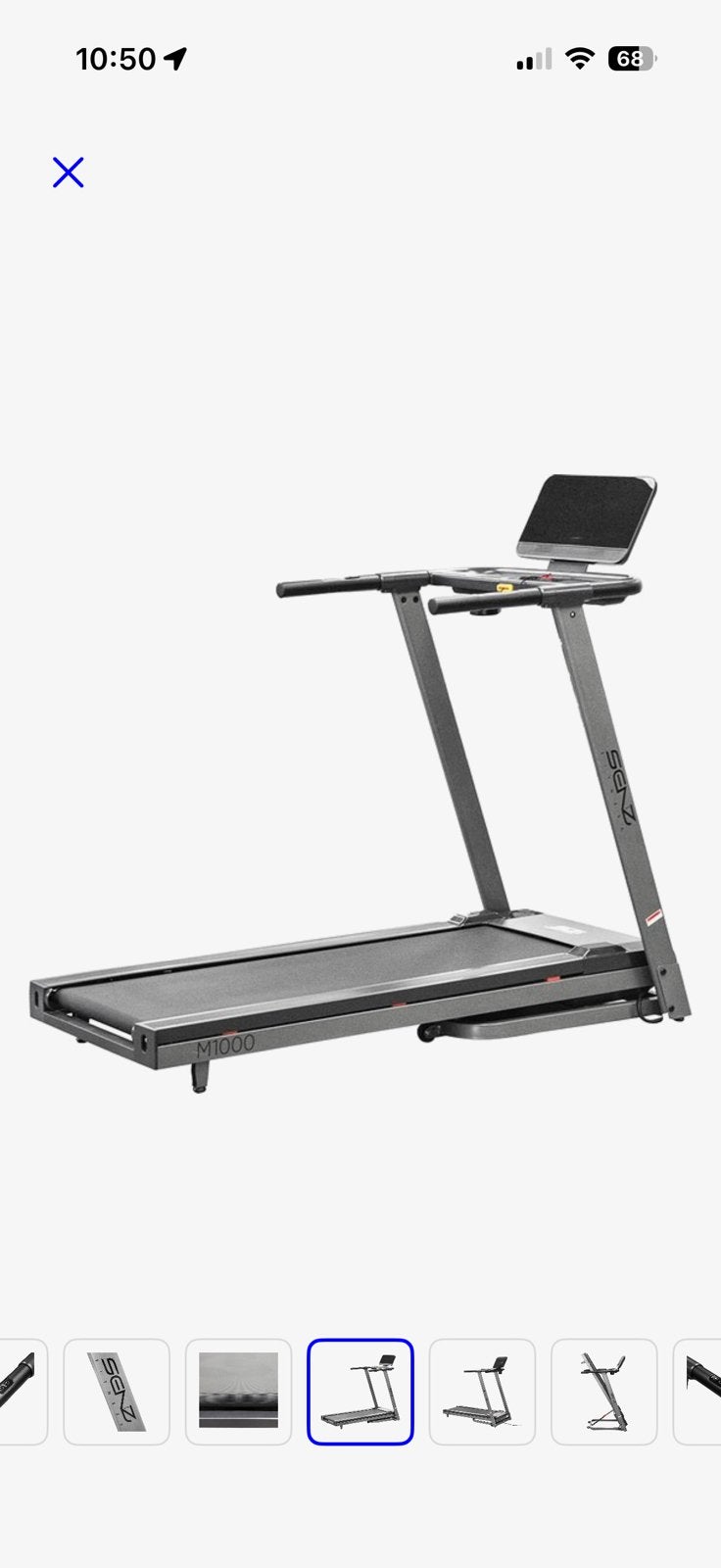 Senz sports M1000 loopband, Ophalen, Zo goed als nieuw, Loopband
