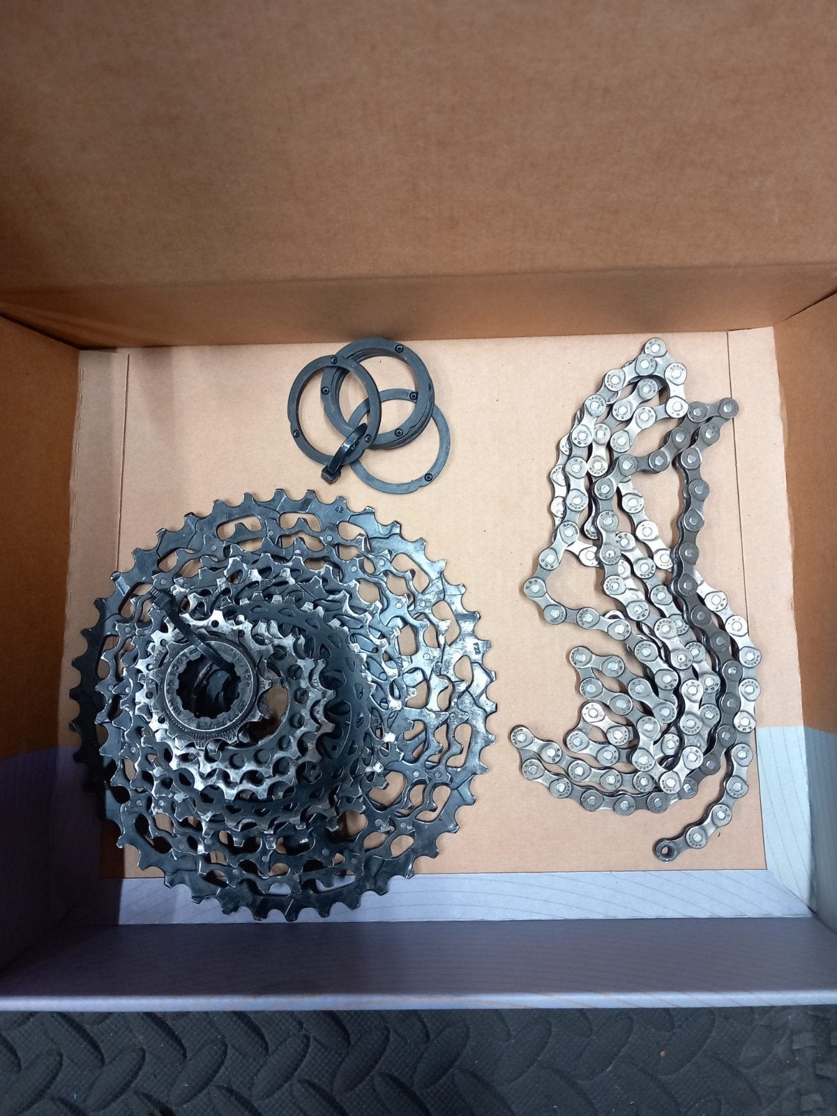 Sram 11speed Cassette en 11 speed Sram ketting., Ophalen, Gebruikt, Sram 11speed Cassette en 11 speed Sram ketting., Gravelbike