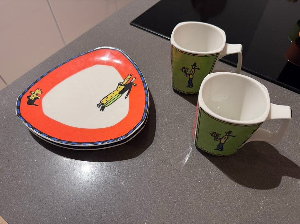 Rosenthal Studio-Linie Dottz Zapf Servies - 2 Kopjes & Schot, Huis en Inrichting, Overige merken, Ophalen of Verzenden, Zo goed als nieuw