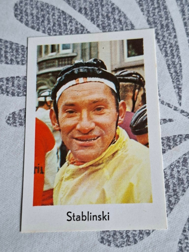 Prentje/Chromo : Jean Stablinski / Wielrennen, Verzenden, Zo goed als nieuw, Overige sporten, Poster, Plaatje of Sticker