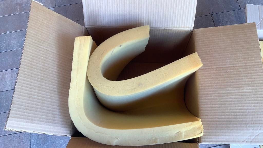 Gratis af te halen stukken schuimrubber, Ophalen, Gebruikt