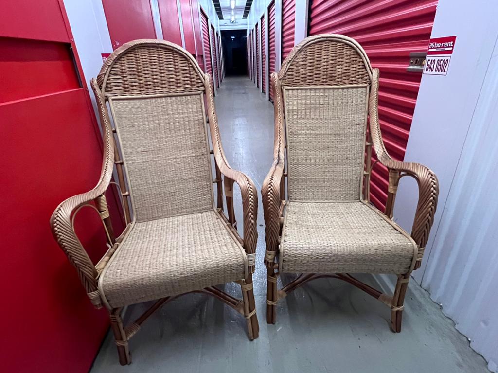 Set van 2 luxe Rotan stoelen, Ophalen, Rotan