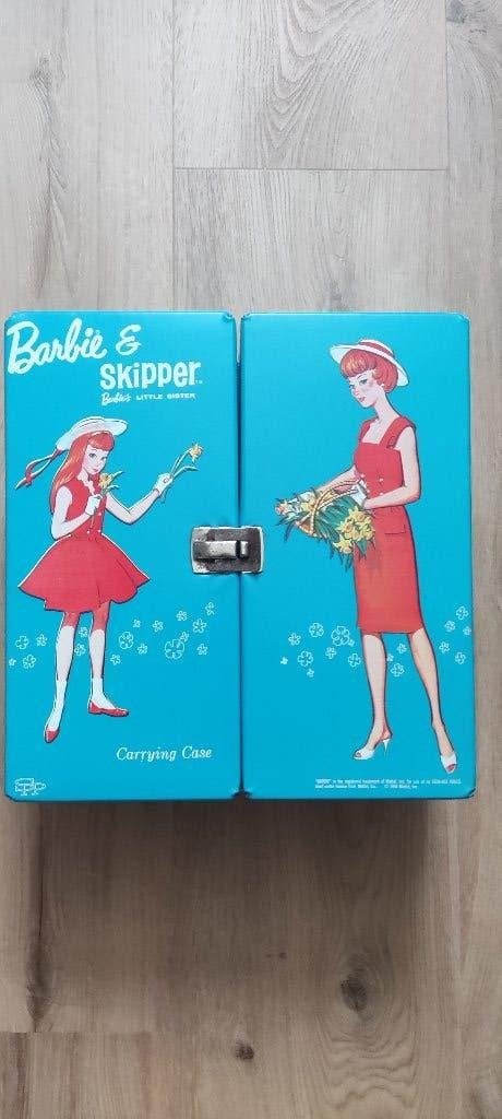 Vintage Mattel Barbie & Skipper carry case 1964, Ophalen of Verzenden, Gebruikt, Accessoires