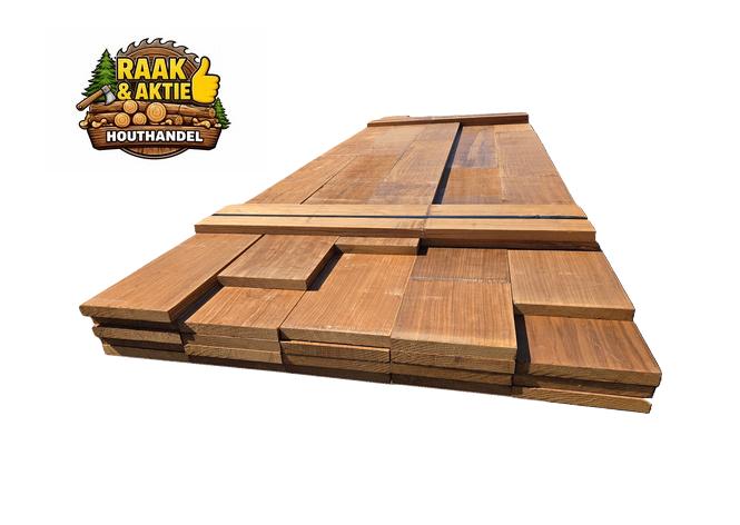 Hardhouten planken 2.3x19.5 cm - nr: HP189, Tuin en Terras, Palen, Balken en Planken, Ophalen, Nieuw, 250 cm of meer, Planken