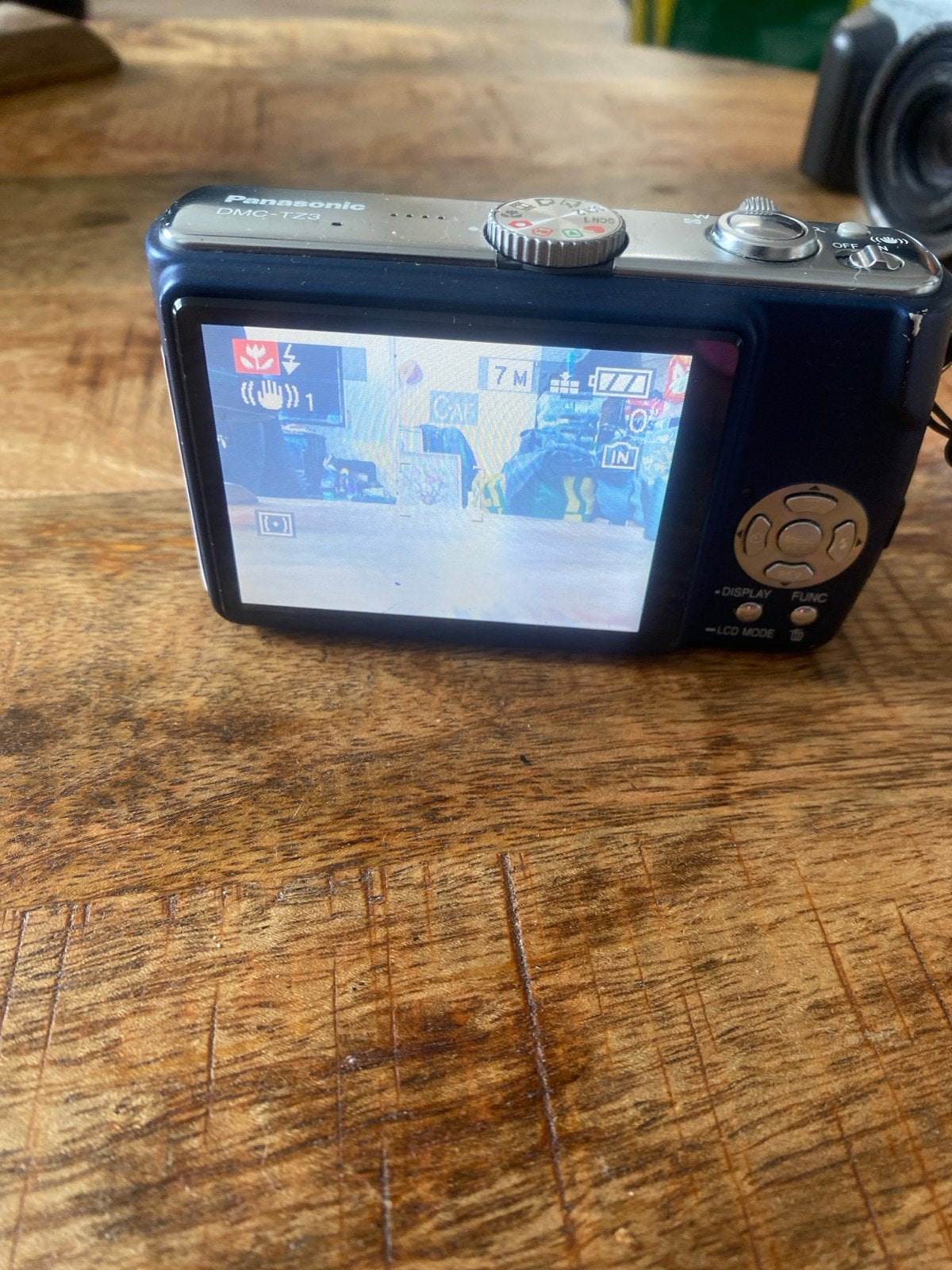 Panasonic Lumix DMC-TZ3 Compactcamera - Blauw, Ingebouwde flitser, Gebruikt, Panasonic, Ophalen of Verzenden