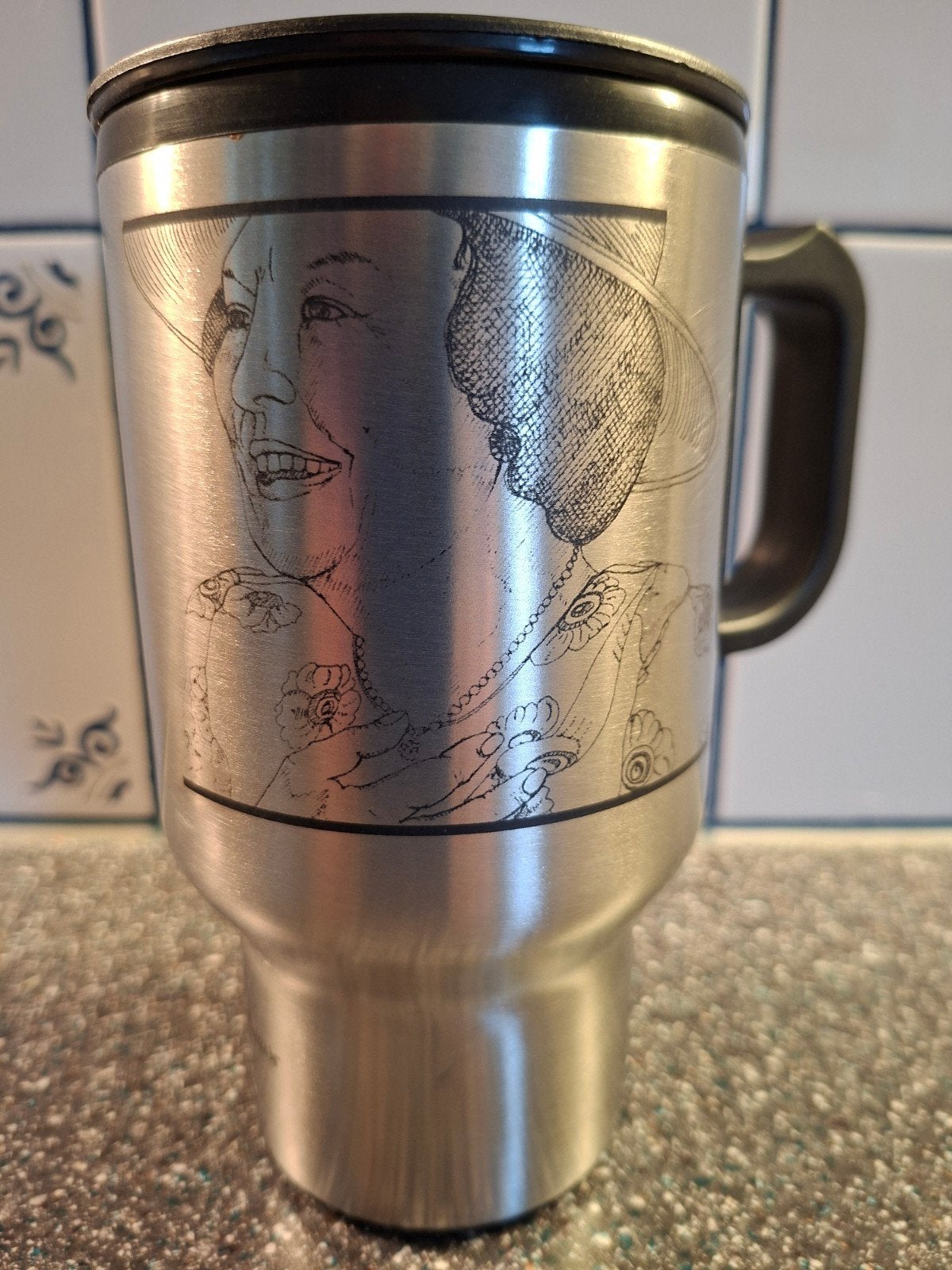 Uniek kunst item van Leentje Linders met afbeelding Beatrix, Ophalen of Verzenden