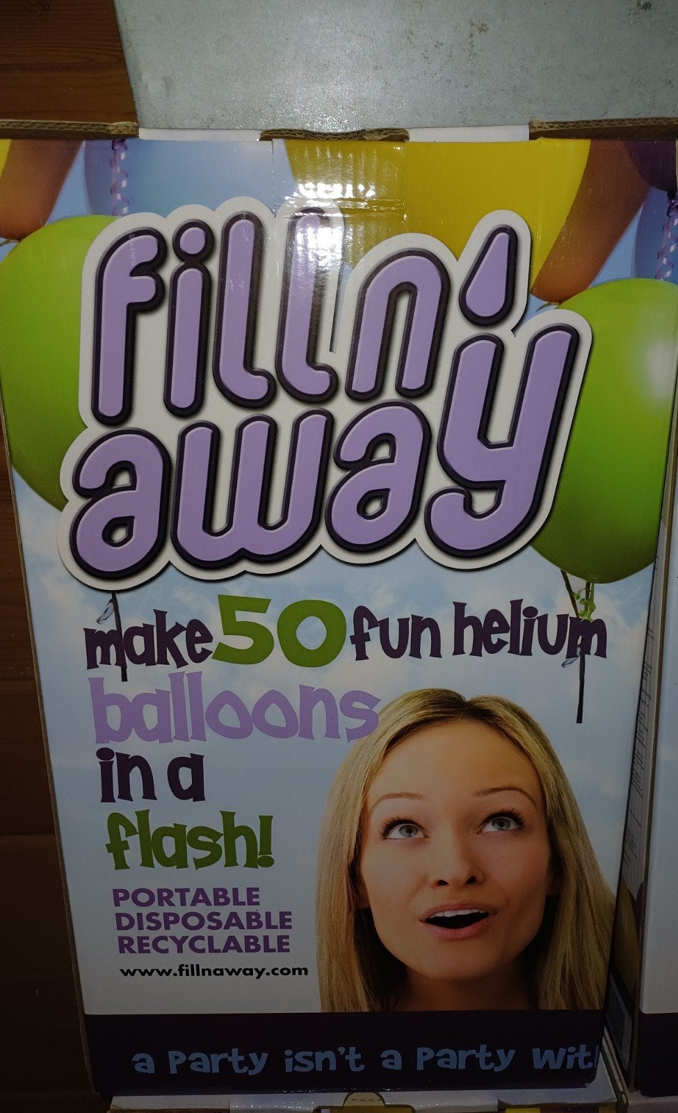 Fill'n away helium voor 50 ballonnen, Ophalen of Verzenden, Nieuw, Versiering