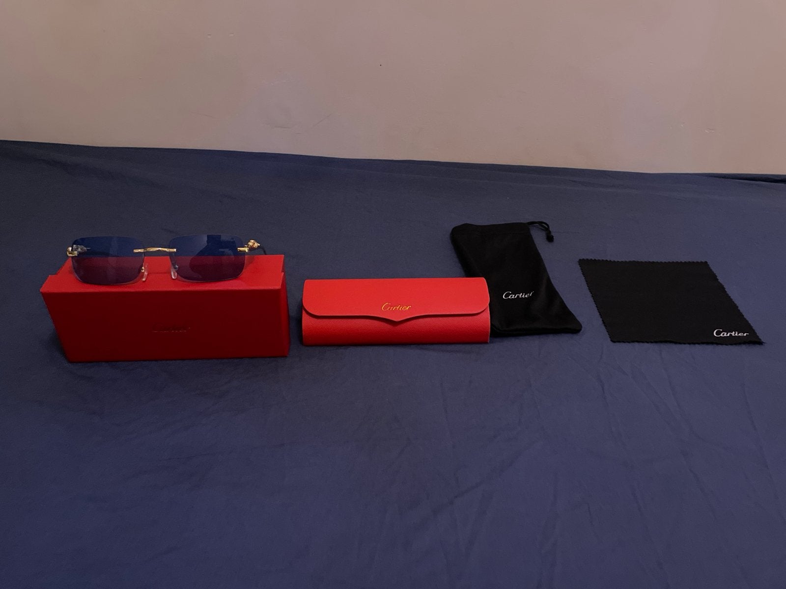 Mooie nieuwe Cartier bril te koop, Sieraden, Tassen en Uiterlijk, Zonnebrillen en Brillen | Heren, Overige merken, Blauw, Nieuw