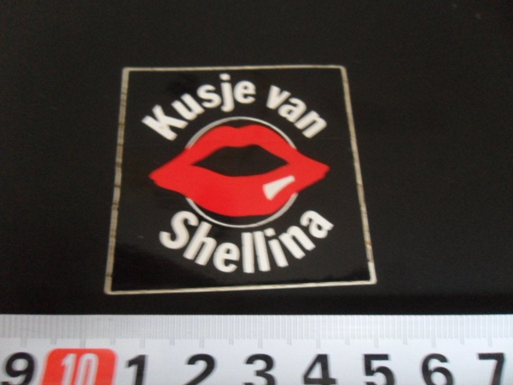 sticker kusje van SHELLINA - shell brommermix *, Verzamelen, Ophalen of Verzenden, Zo goed als nieuw