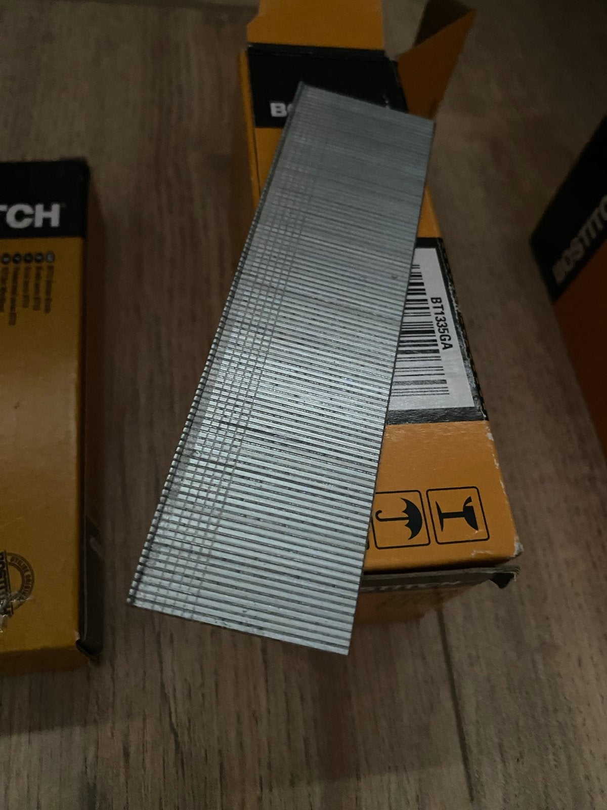 3 dozen ongebruikte Bostitch schietnagels (20mm, 35mm, 50mm), Ophalen of Verzenden, Nieuw, Tacker/nietmachine, Overige merken