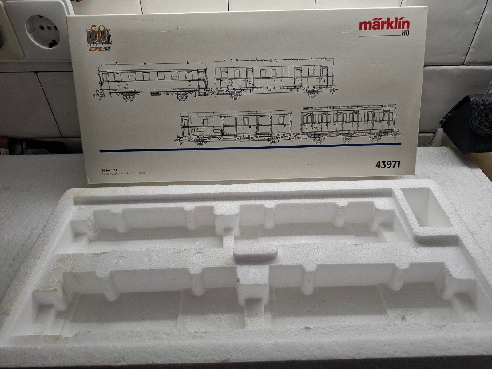 marklin lege set doos 43971, Hobby en Vrije tijd, Wisselstroom, Wagon, Ophalen of Verzenden, Zo goed als nieuw