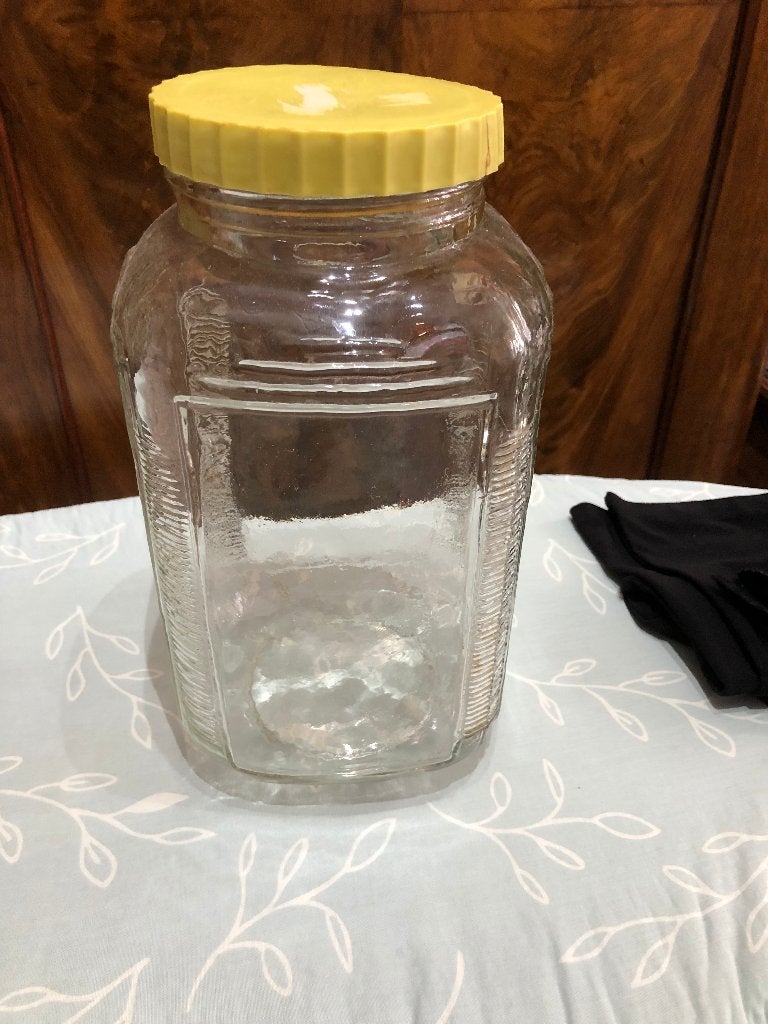 SNOEP POT  GLAS  JAREN 50, Ophalen of Verzenden