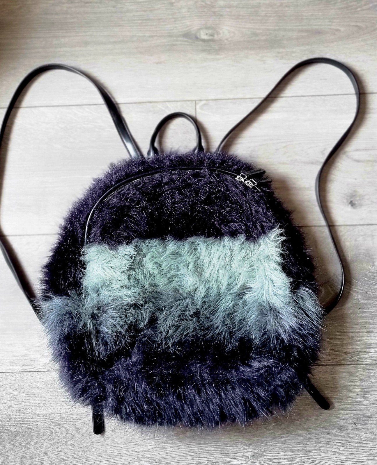 Rugzak Original Cath Kidston Faux Fur Black Blue-Gray, Ophalen of Verzenden, Blauw, Rugtas