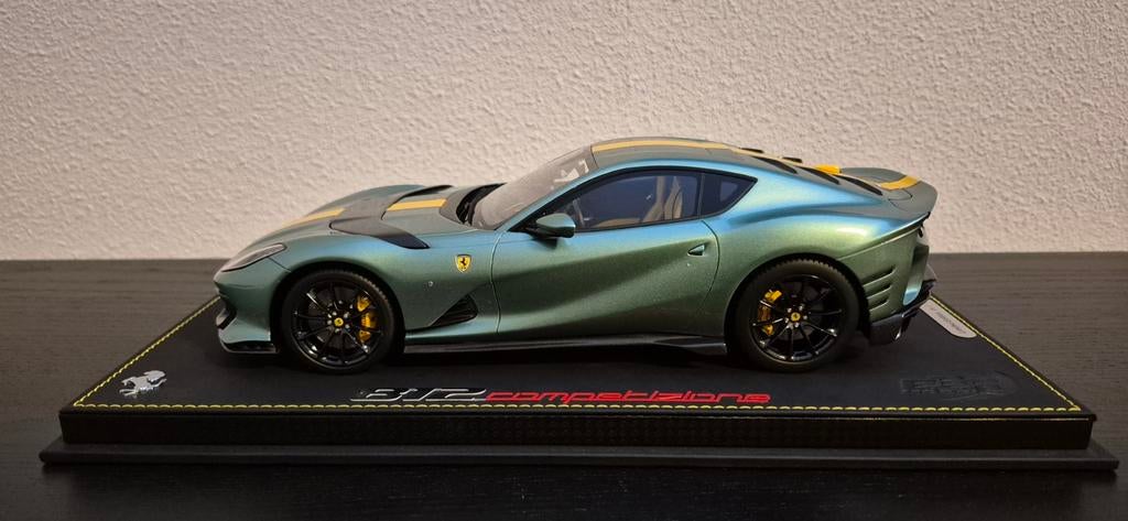 BBR Ferrari 812 Competizione Verde Medio I 1:18 I #4/10, Ophalen of Verzenden, Nieuw, Auto, Overige merken