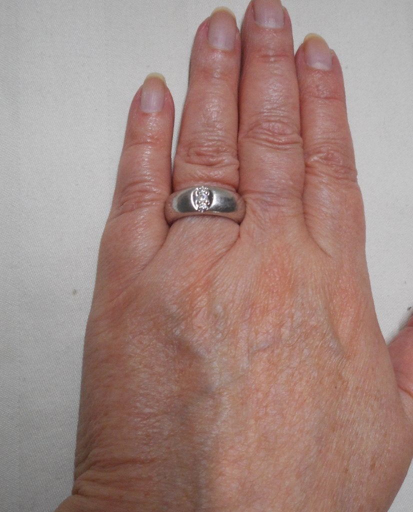 Zilveren massieve Esprit ring maat 17 nr.1105