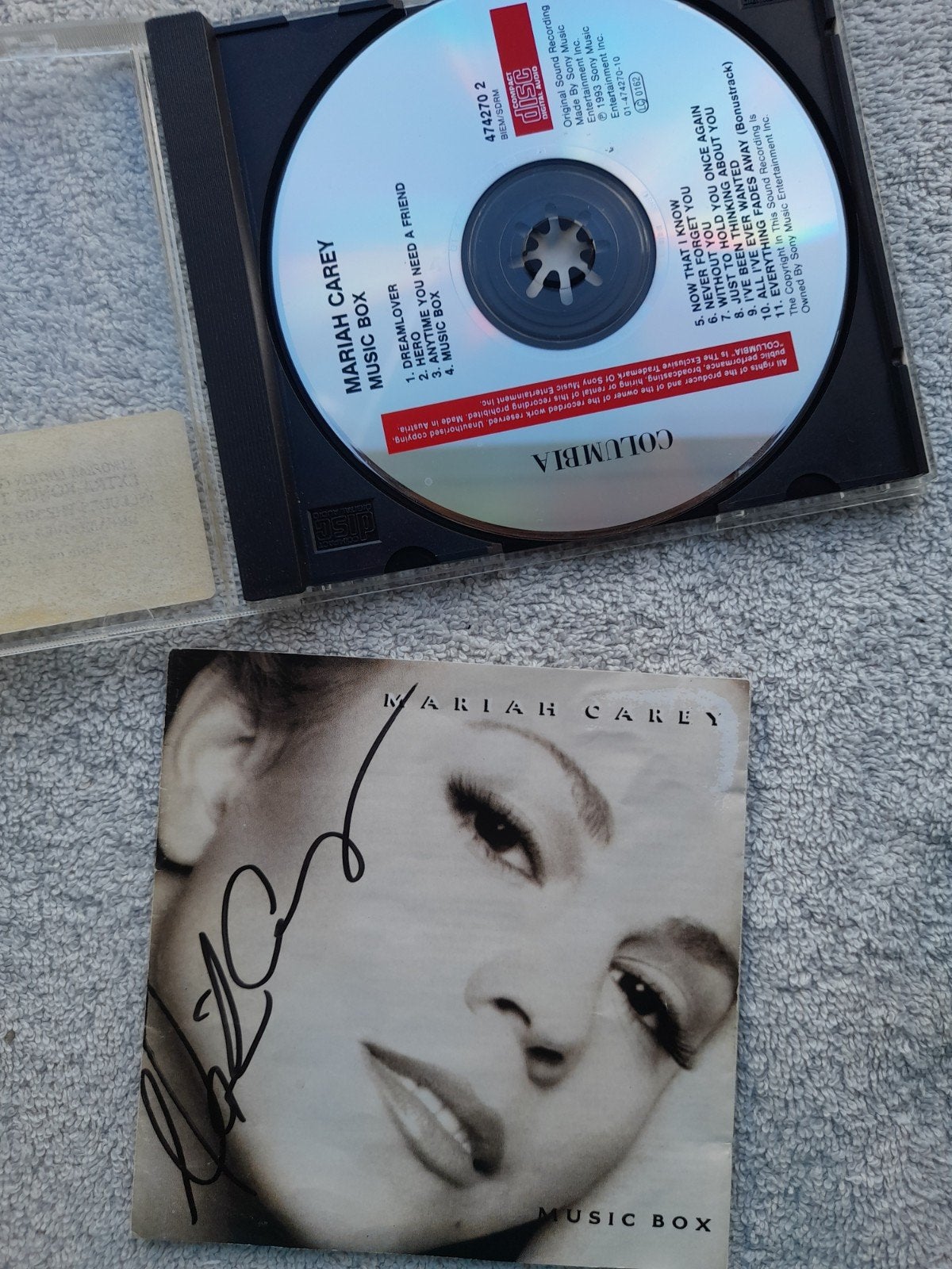Mariah Carey - Music Box CD (Gesigneerd), Pop, Ophalen of Verzenden, Zo goed als nieuw, Gesigneerd
