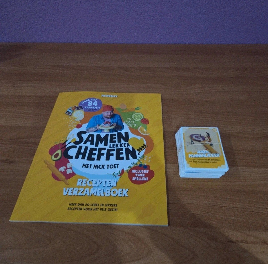 Jumbo Samen Lekker Cheffen verzamelboek + kaarten (mist 1), Ophalen of Verzenden
