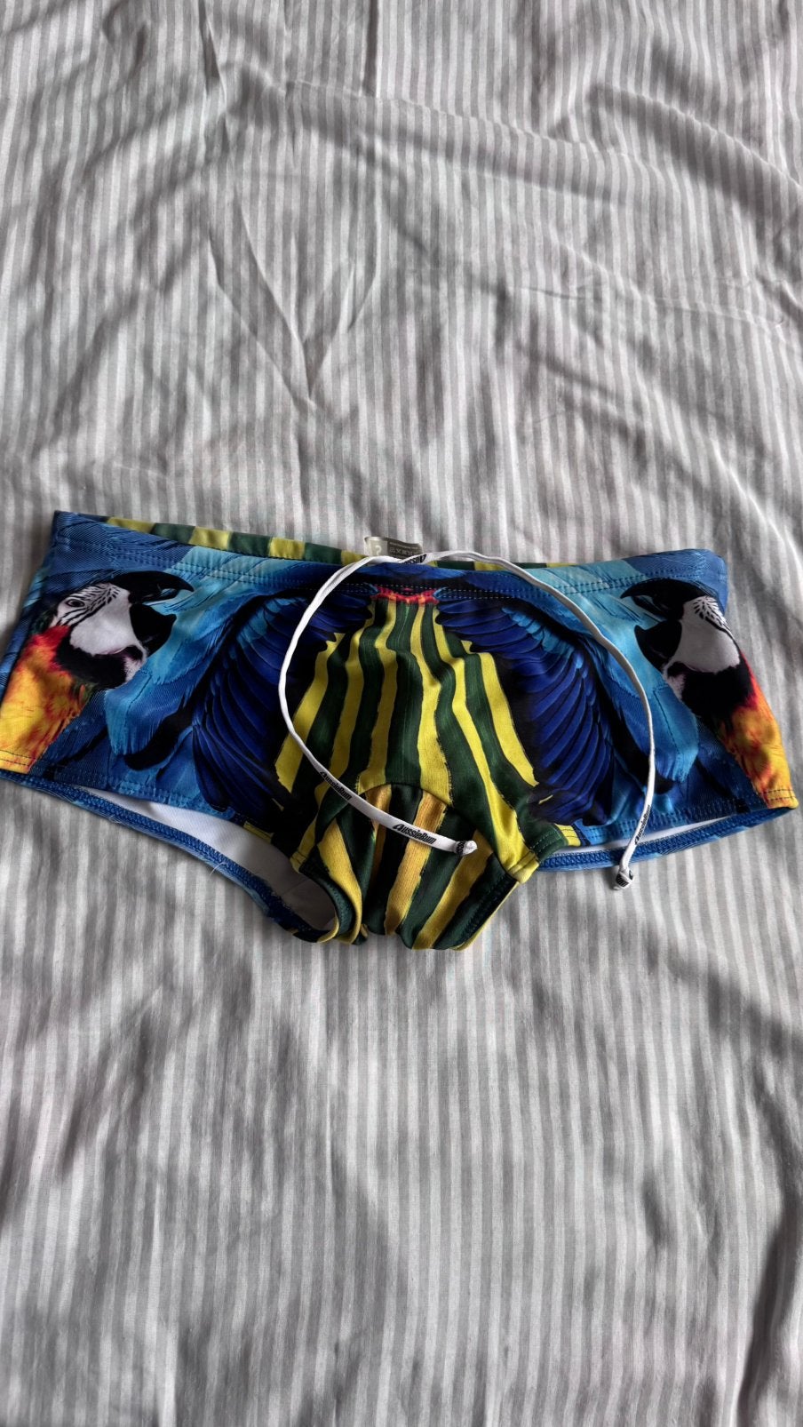 AussieBum Zwemslip Papegaai Print Maat S, Ophalen of Verzenden, Maat 46 (S) of kleiner, Blauw, Zwemslip