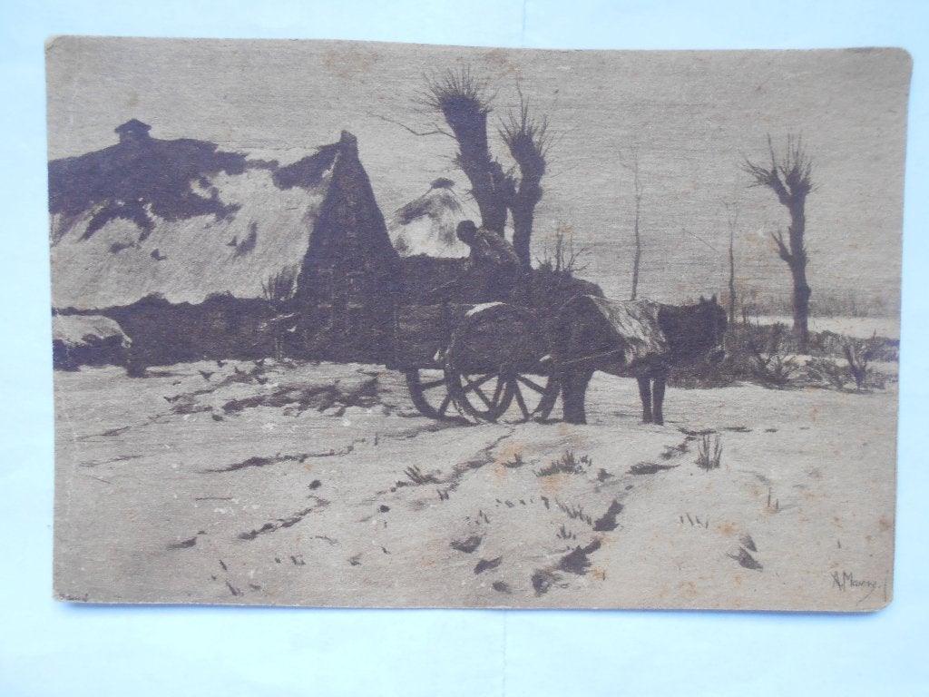 Laren het Gooi de oude boerderij van Smit unieke kaart Laren, Ophalen of Verzenden, Voor 1920, Gelopen, Noord-Holland