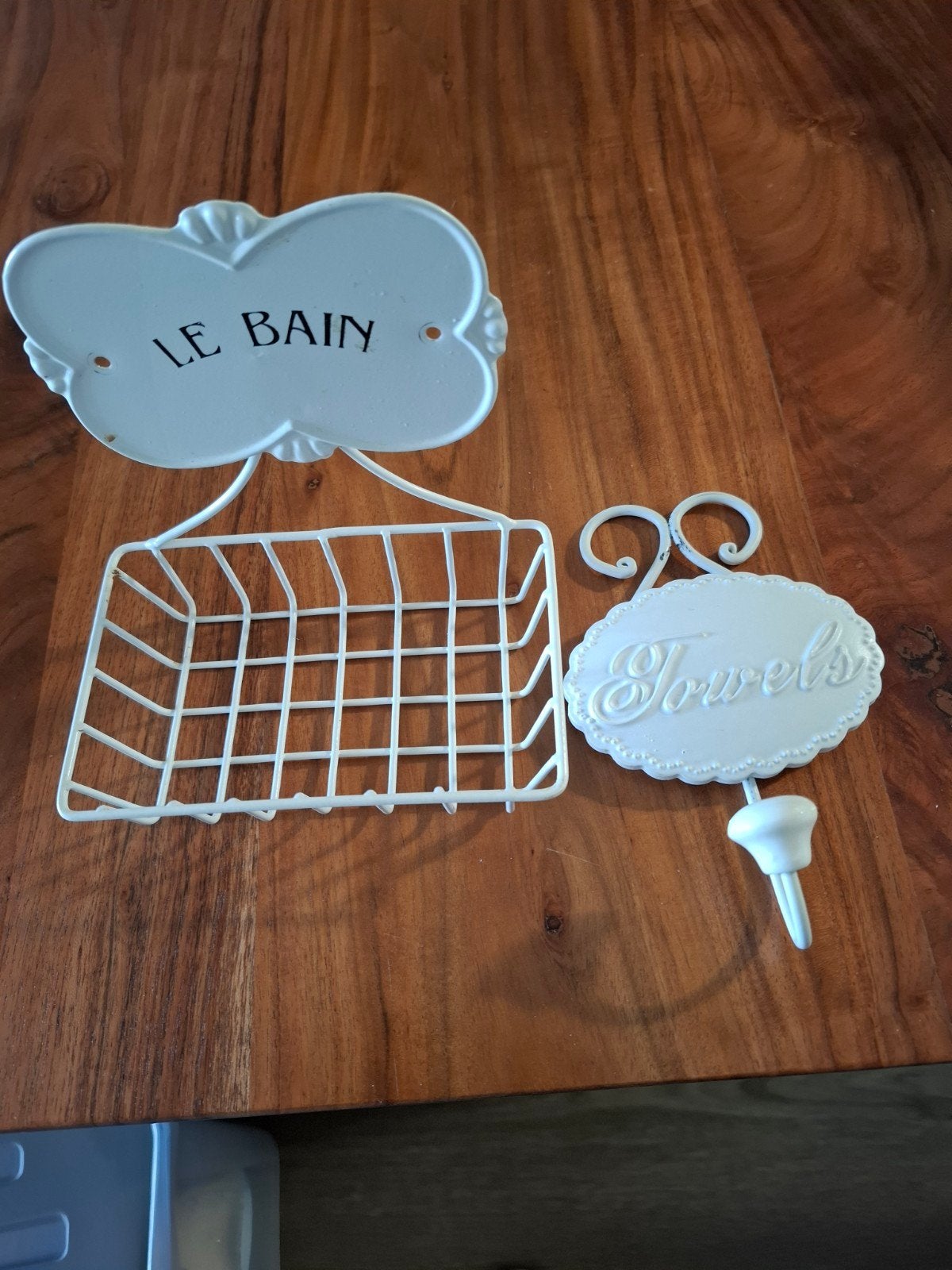Le Bain en Towels badkameraccessoires set, Gebruikt, Wit, Overige merken, Zeepdispenser/zeepbakje
