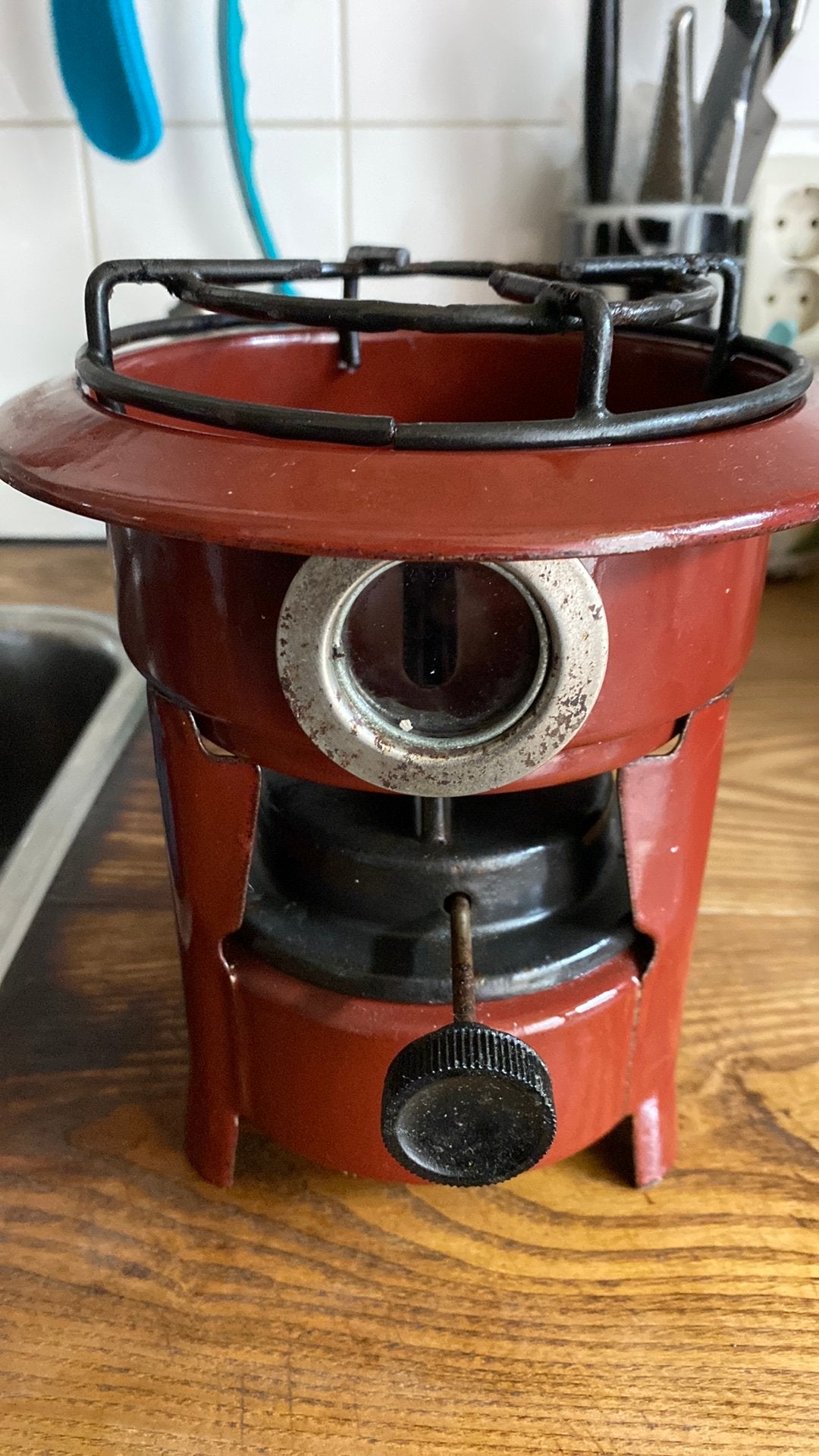 Petroleumstel, een pits, klein, vintage keuken., Ophalen of Verzenden