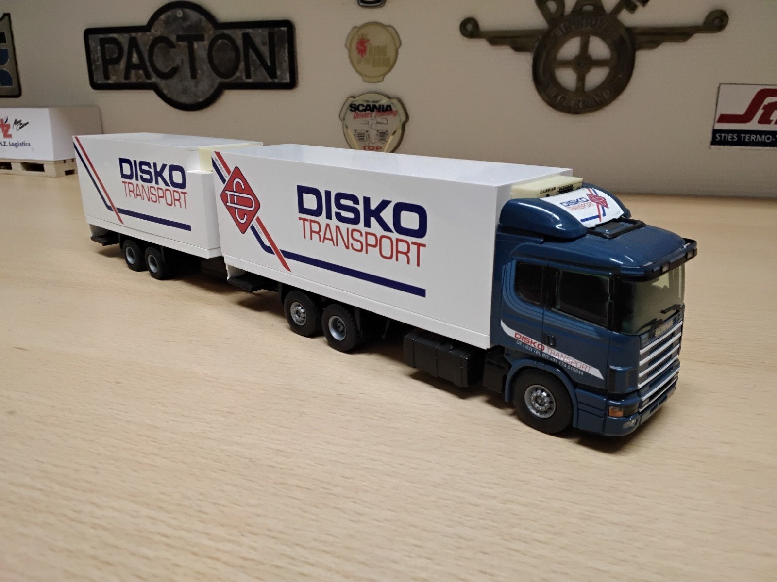 Tekno Scania, Hobby en Vrije tijd, Ophalen of Verzenden, Zo goed als nieuw, Bus of Vrachtwagen, Tekno