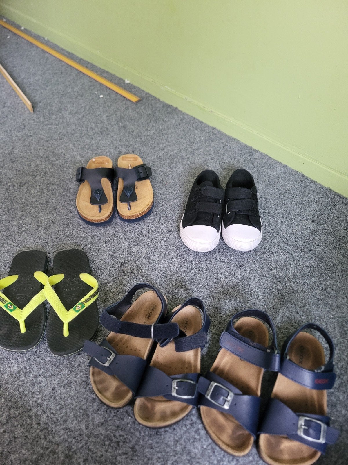 Diverse kinderschoenen: sandalen, slippers., Ophalen, Zwart, Geox, Havaianas, Sandalen of Muiltjes