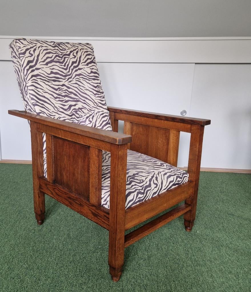 Stoere Art Deco  stoel, jaren '20 goede conditie, Ophalen