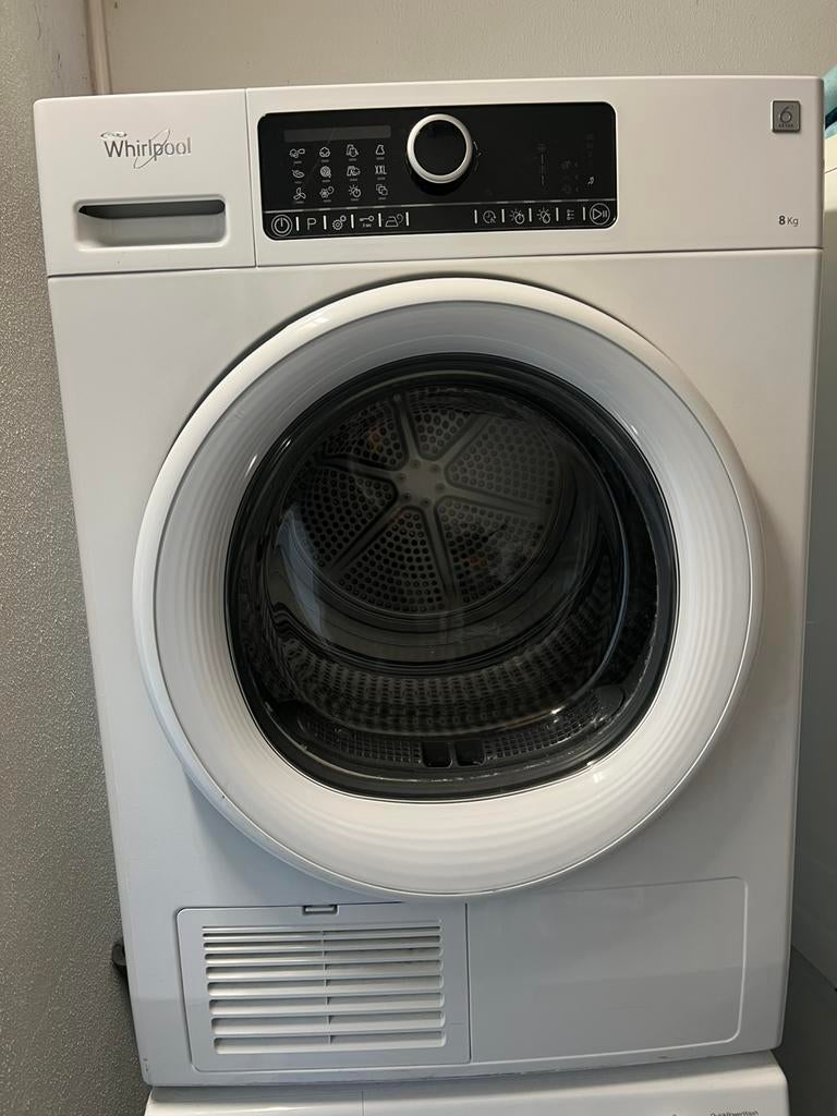 Whirlpool 6th Sense 8kg wasdroger te koop, Ophalen, Gebruikt, 8 tot 10 kg, Voorlader
