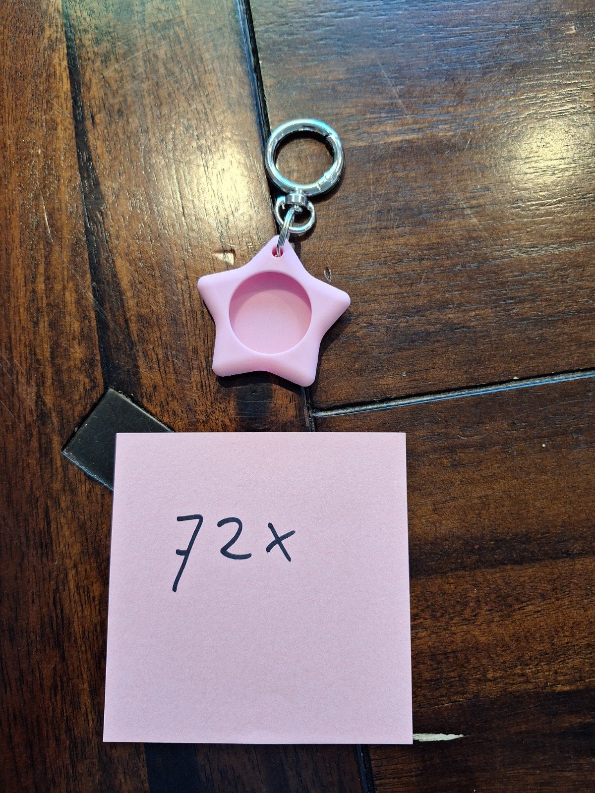 Sleutelhanger voor AirTag of SmartTag - Roze Ster, Ophalen of Verzenden, Nieuw, Overige typen