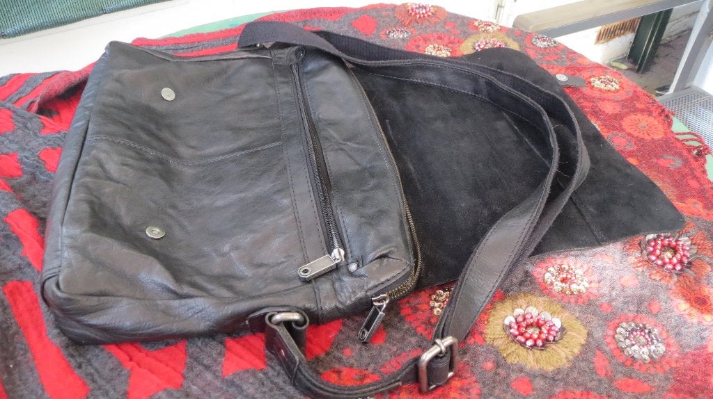 Spikes&Sparrow, leren tas, schooltas, werktas, 33x28x7cm, 30 tot 40 cm, Minder dan 30 cm, Verzenden, Zwart