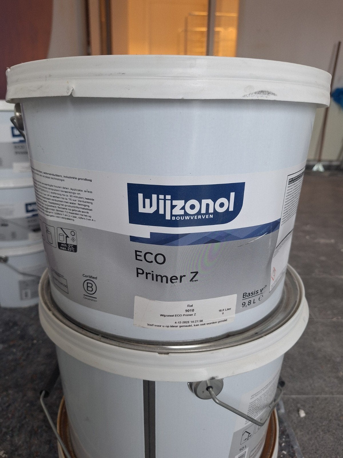 Wijzonol ECO Primer Z - 10L Grondverf voor Hout, Doe-het-zelf en Verbouw, Ophalen, Overige kleuren, 5 tot 10 liter, Nieuw