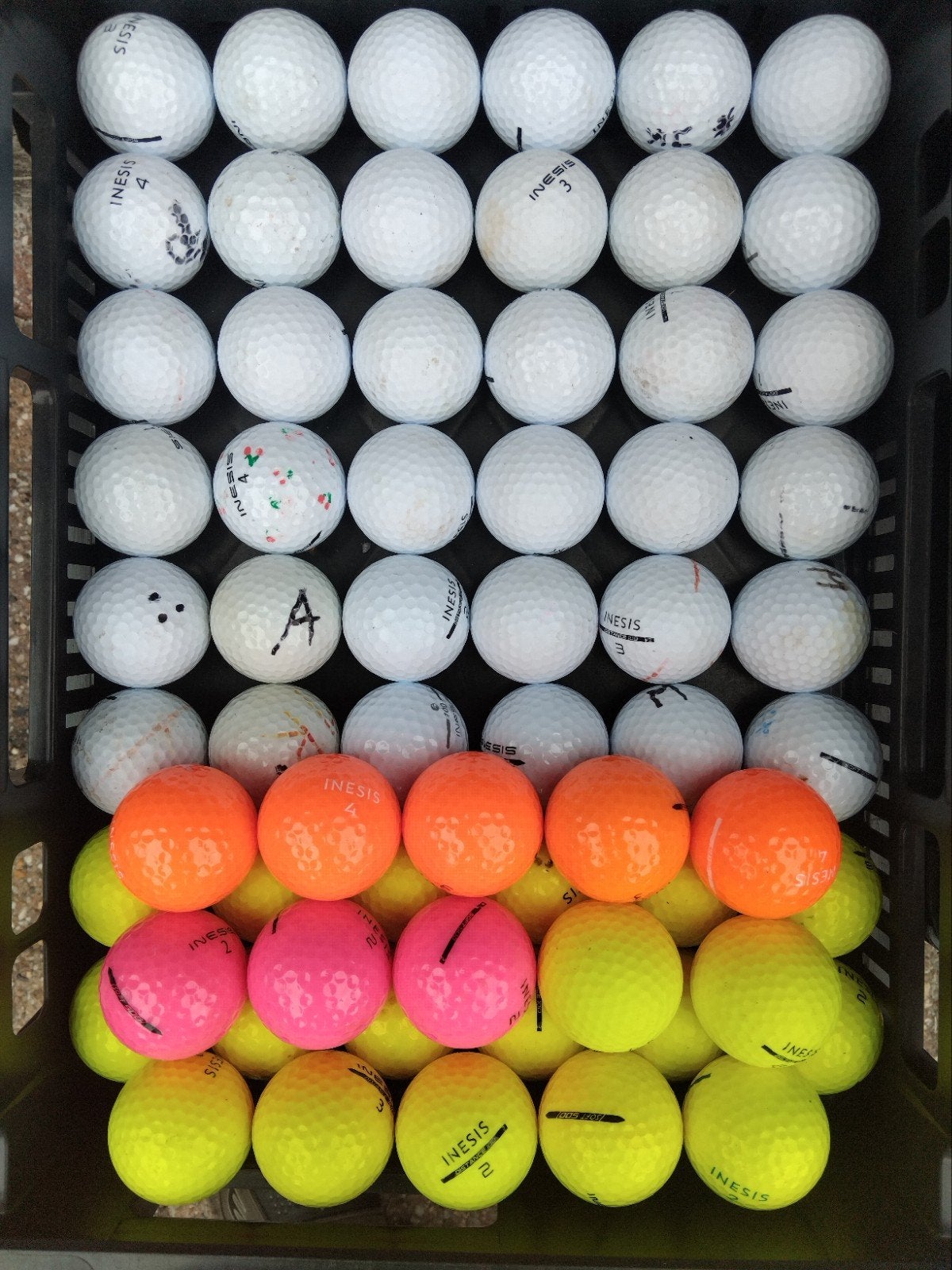 Golfballen Inesis, Ophalen of Verzenden, Gebruikt, Bal(len), Overige merken