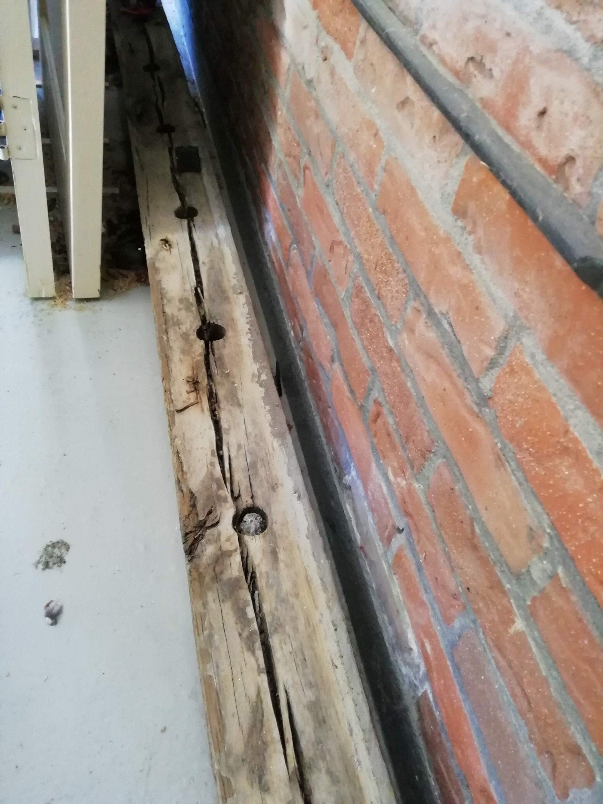 Oude eikenhout balk, gebruikt, Doe-het-zelf en Verbouw, Ophalen, Gebruikt, Eiken, Balk