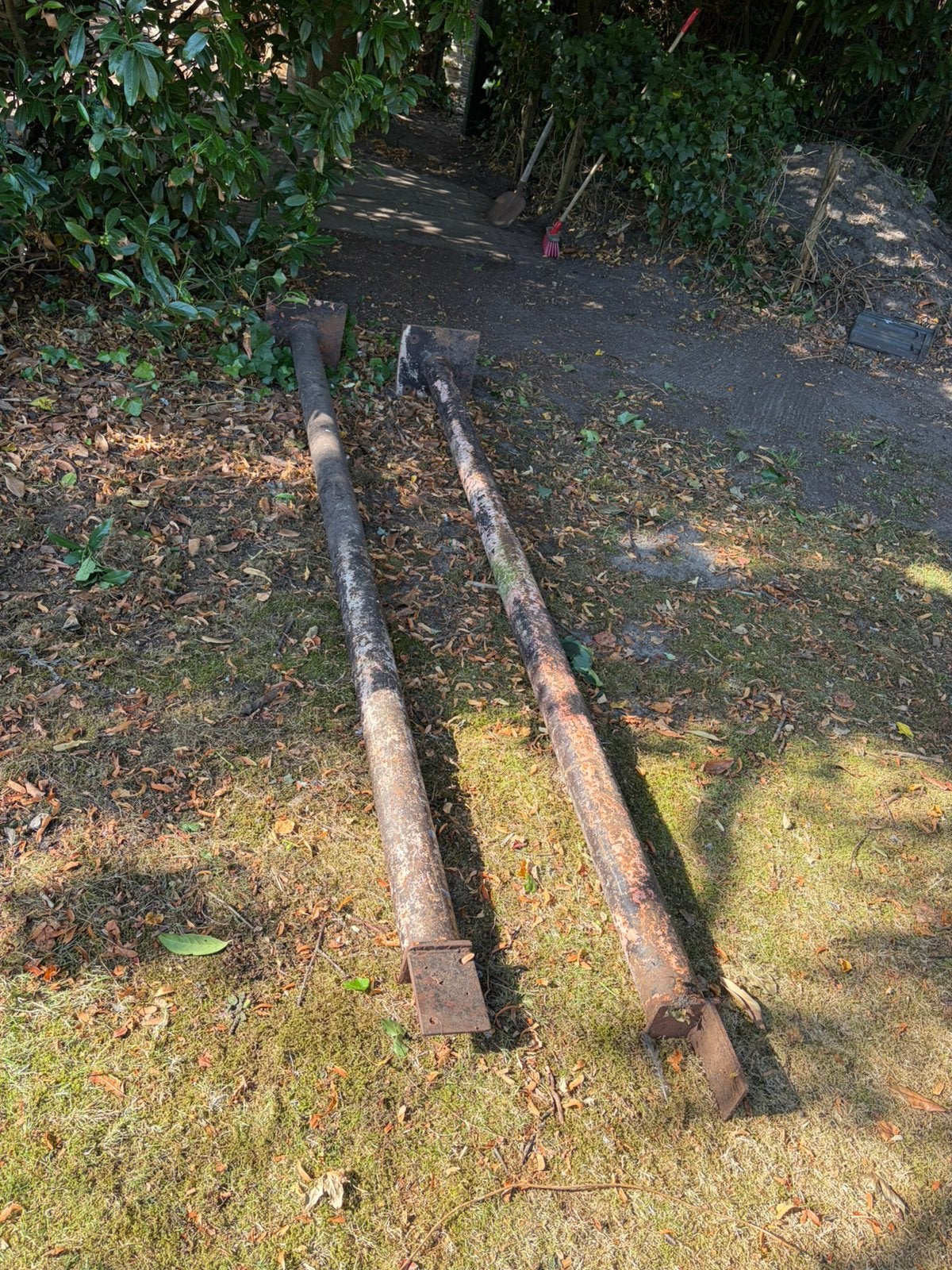 ijzeren palen, Doe-het-zelf en Verbouw, Metalen, Ophalen, Gebruikt