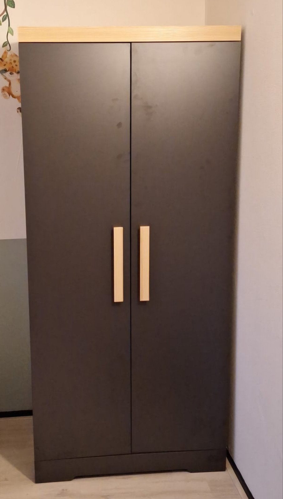 Kledingkast met hangruimte en planken - Zo goed als nieuw, Ophalen, Met deur(en), Modern, functioneel, 50 tot 100 cm