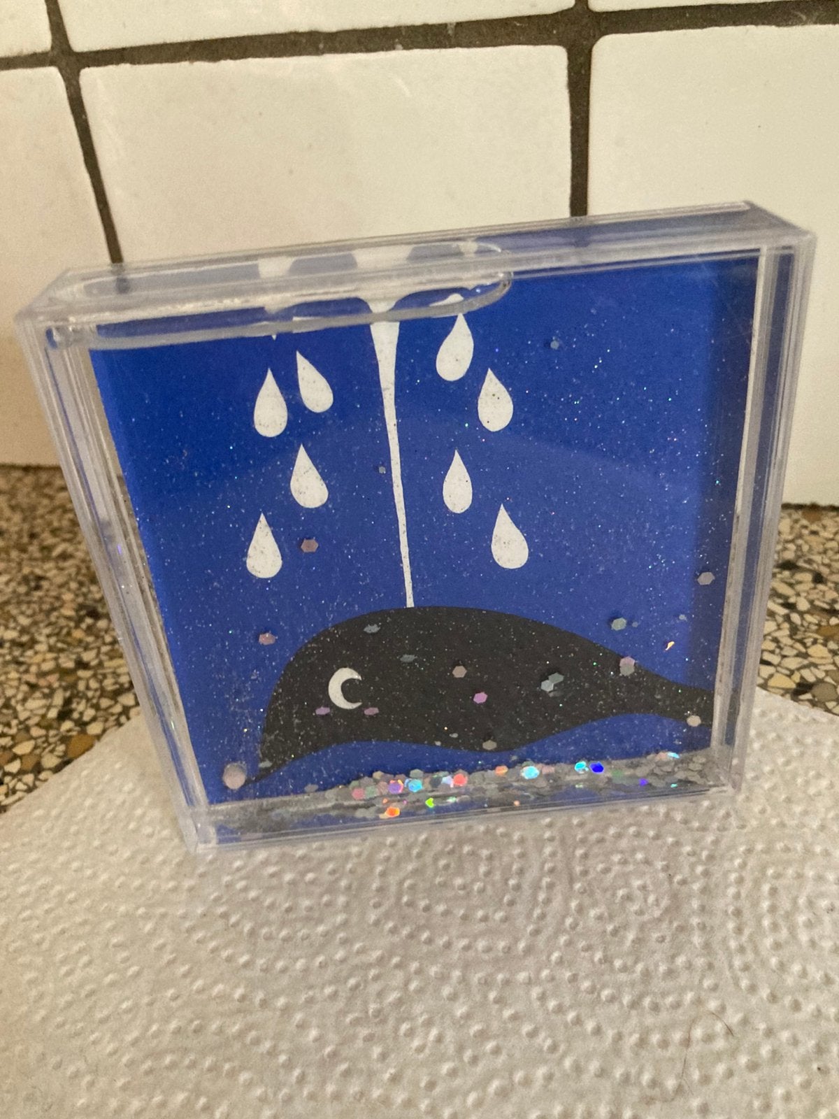 Fotolijst met glitters, Ophalen of Verzenden