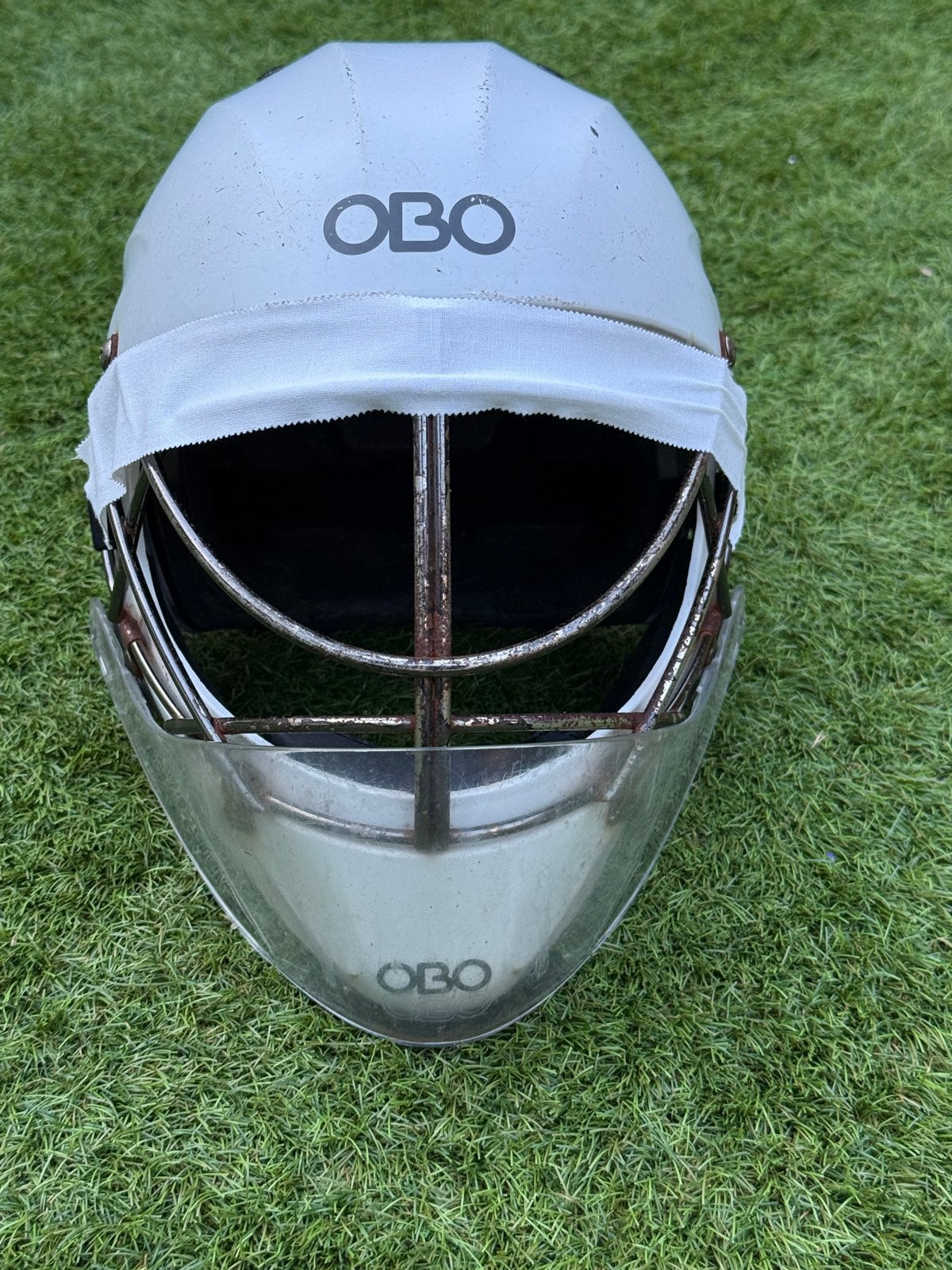 OBO Goalie Helm - Gebruikt maar functioneel, Ophalen, Gebruikt