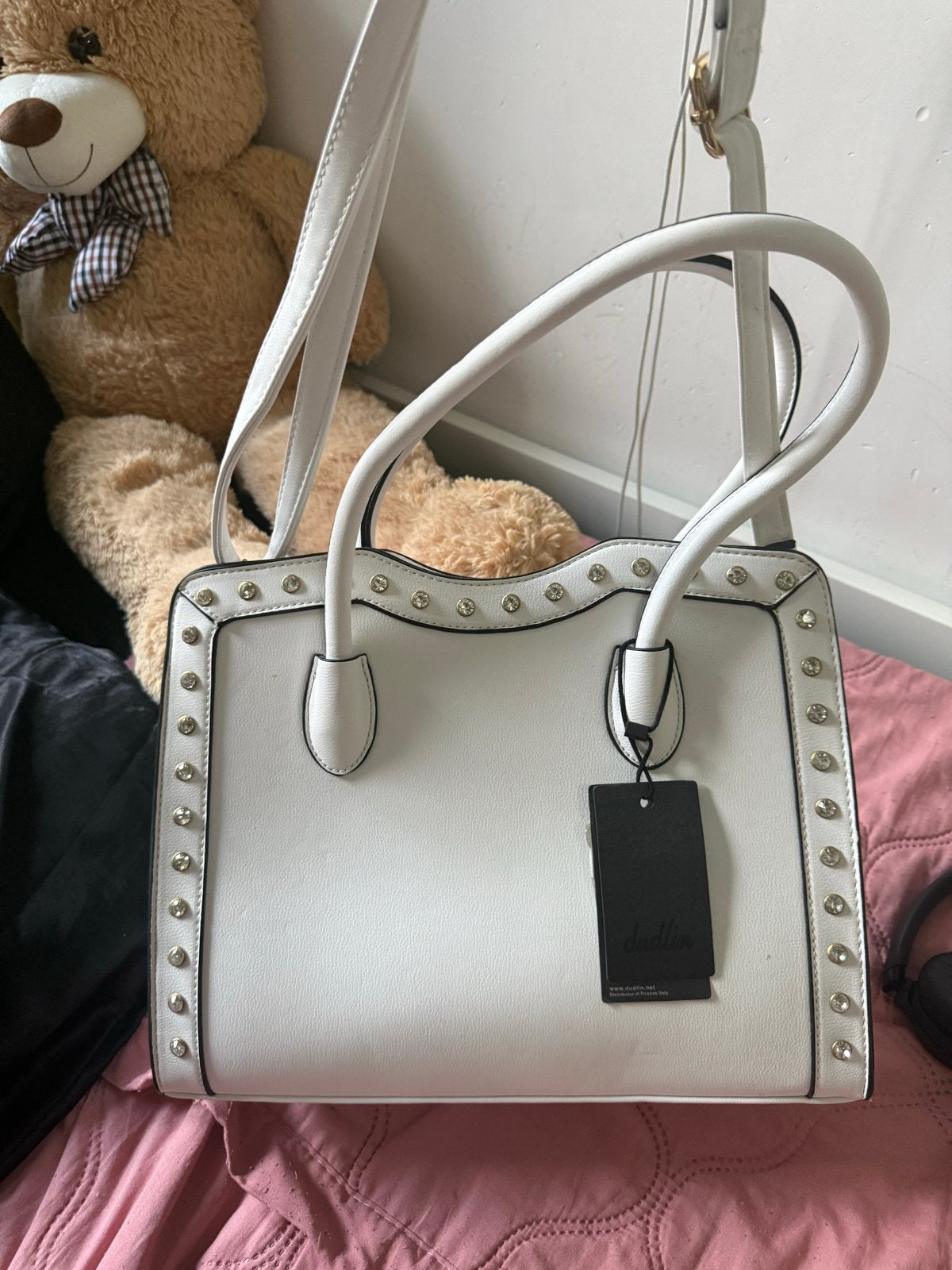 Handtas, Sieraden, Tassen en Uiterlijk, Tassen | Damestassen, Verzenden, Nieuw, Wit, Handtas