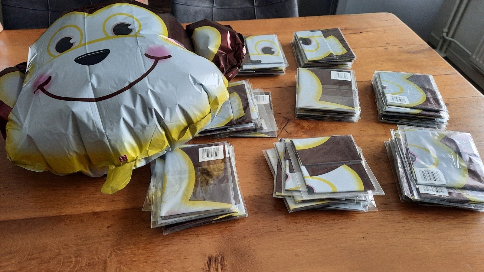 Helium ballonnen met apenmotief, Hobby en Vrije tijd, Feestartikelen, Ophalen of Verzenden, Nieuw, Versiering, Verjaardag