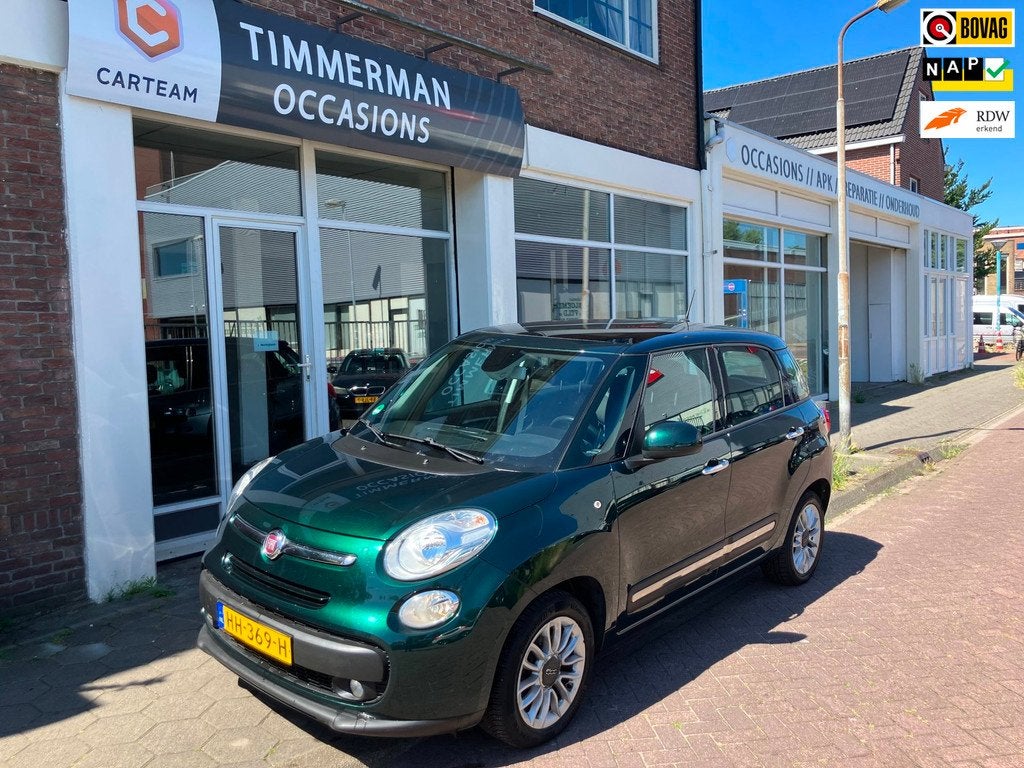 Fiat 500 L 0.9 TwinAir Lounge|Panorama|Climate Ctrl|Cruise C, Auto's, Fiat, Gebruikt, Euro 6, Leder en Stof, Origineel Nederlands