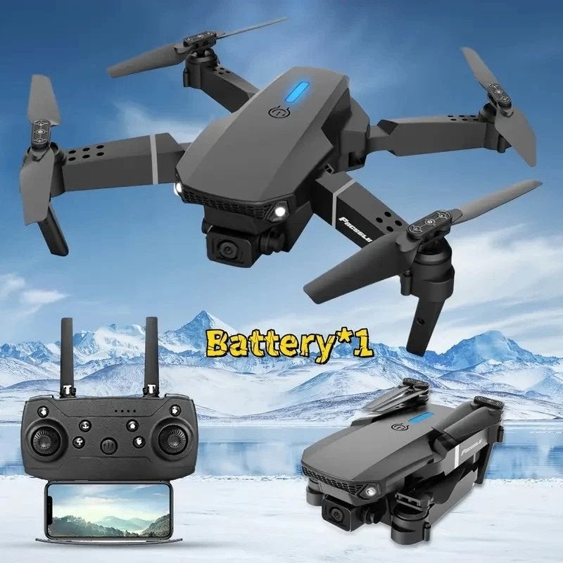 E88 Dual-Camera Drone - Supports Wi-Fi, App Control, Ophalen, Nieuw, Cameradrone